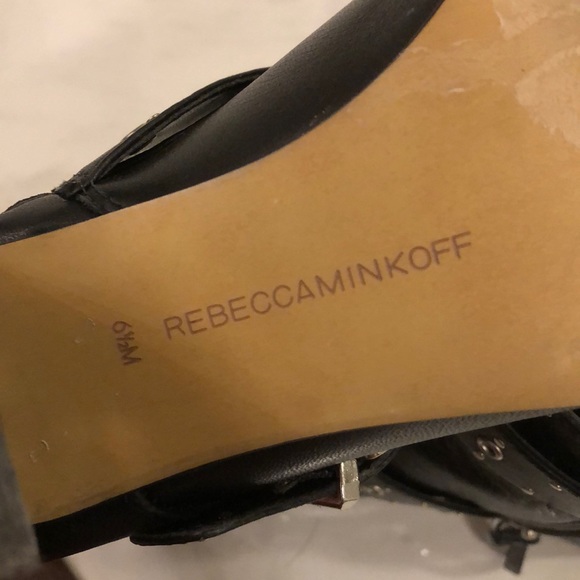 Black leather booties - Picture 3 of 4